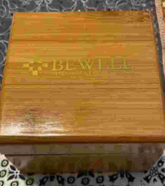 Rare Bewell Wooden Watch Multitone New With Case - Small Blemish
