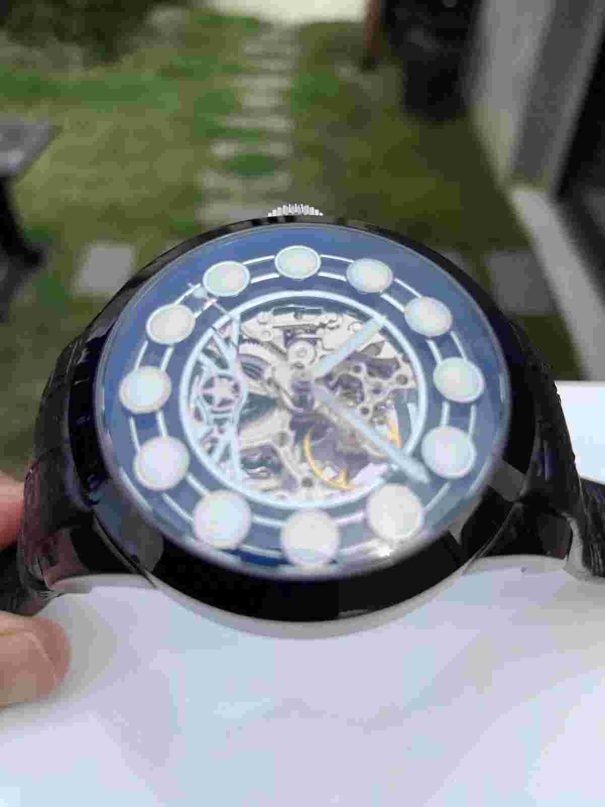 New Men's Watchstar Zen Master Automatic Skeleton Lume 47mm Watch