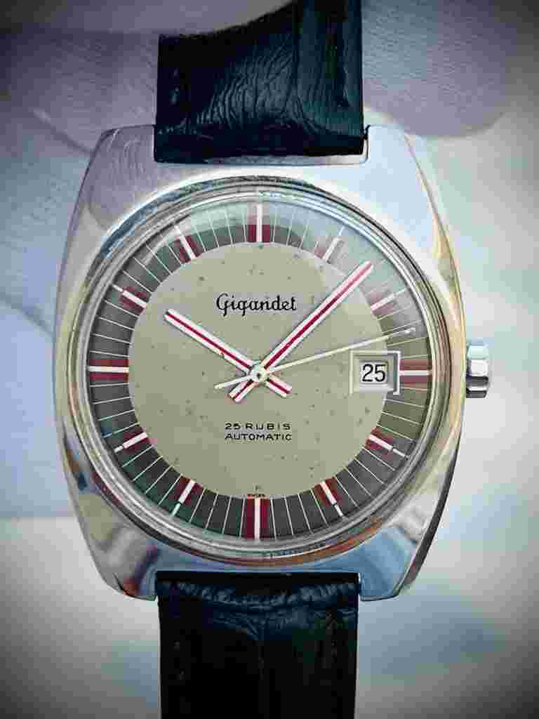 Vintage Gigandet 25 Rubis Automatic 37mm Mens Watch, Swiss Made
