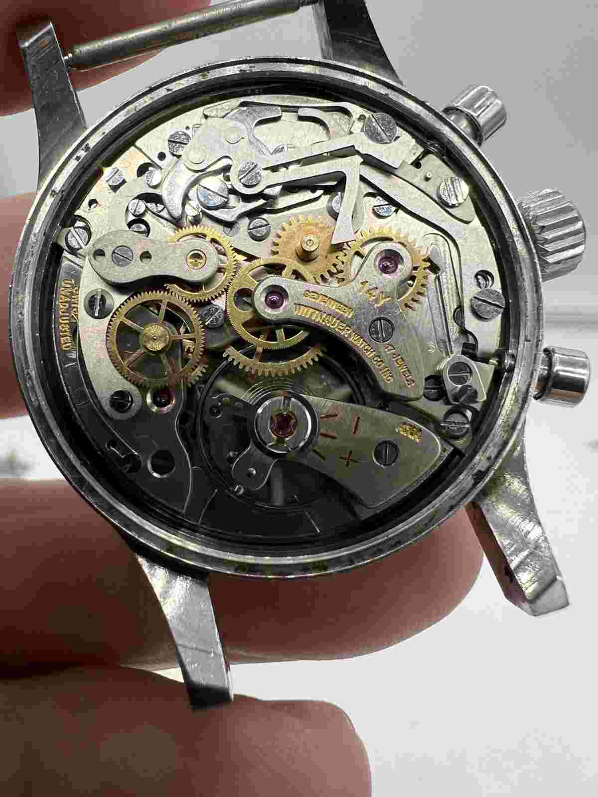 VINTAGE WITTNAUER REF 228T CHRONOGRAPH CIRCA 1950’S SWISS MANUEL WIND LONGINES