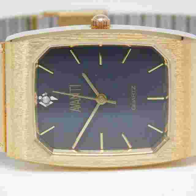 AVANTI Gold Tone Quartz Analog Unisex Watch New Battery