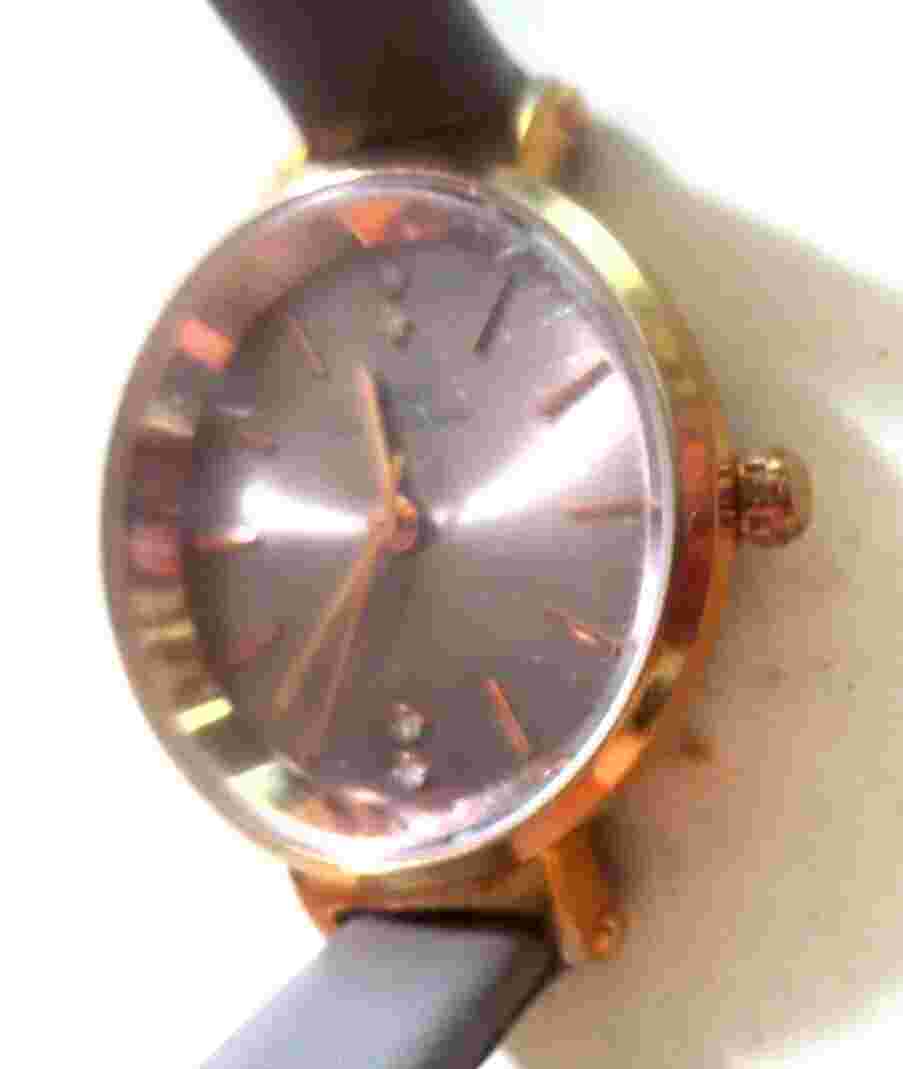 IBSO Boerni Aibisino Ladies Women's Wrist Watch Gold Tone faux Diamond