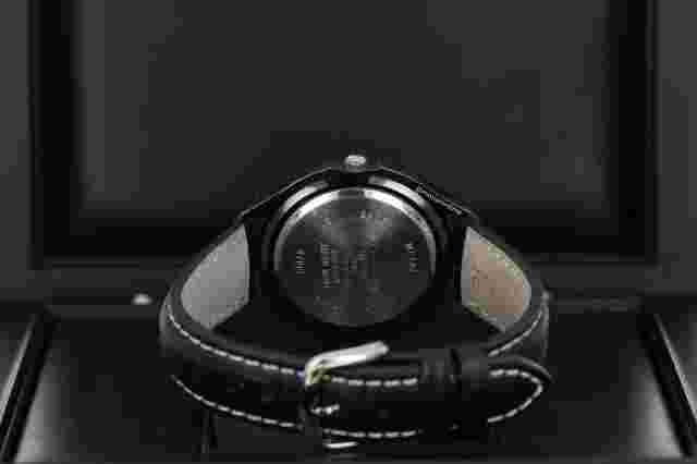 Mc Gregor Quartz 39mm Yellow Arabic Dial on Stainless Steel and Black Strap