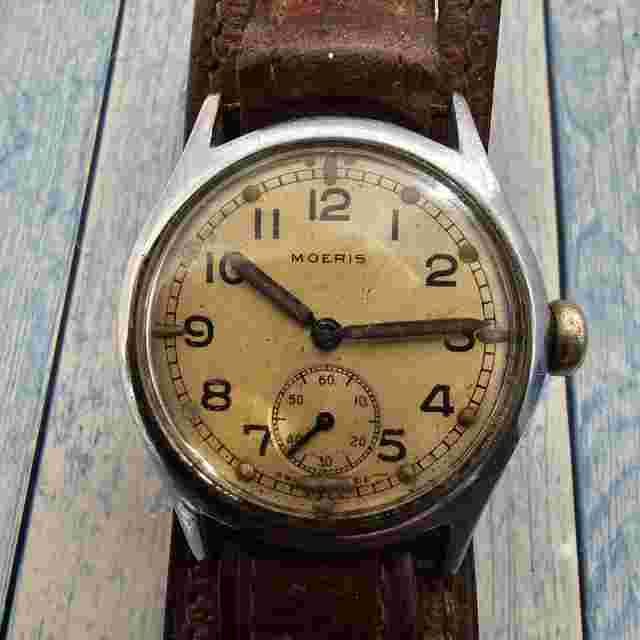 Vintage Moeris A.T.P. British Military Hand-Winding Men's Watch