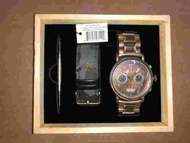 Original Grain Watch General Antique Brass Military Chrono Set 44mm