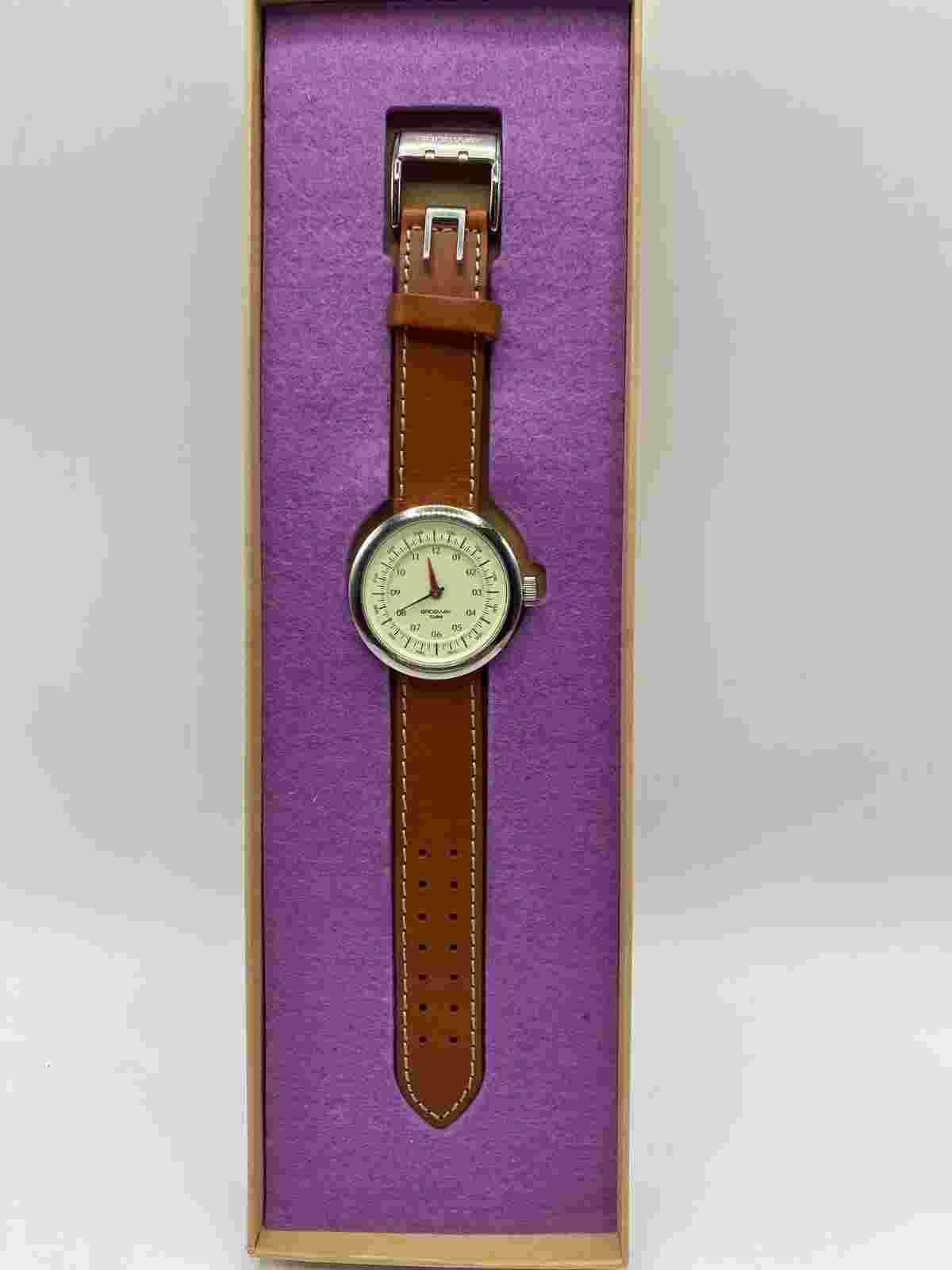 Brosway Oblo Watch Brown Leather Made in Italy (M)