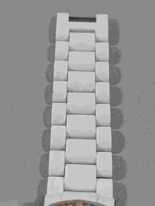 Lane Bryant Silver Tone Dial Crystal Accent Round Silver Tone Case Link Watch