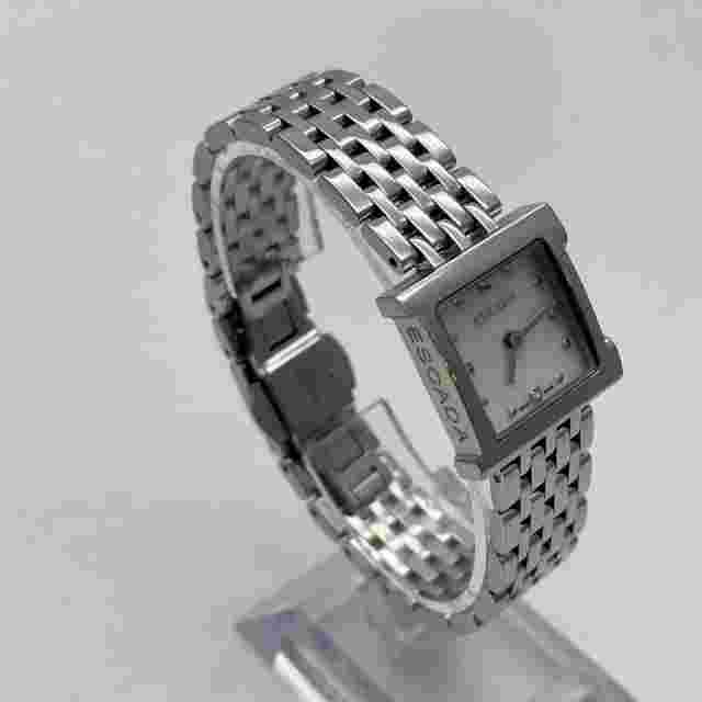 Ladies Escada Dress Watch With Gemstone Markers