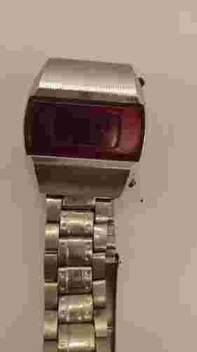 Elektronika 1 Red First Soviet Digital Watch Men's RARE 3051 B6 03 USSR Pulsar