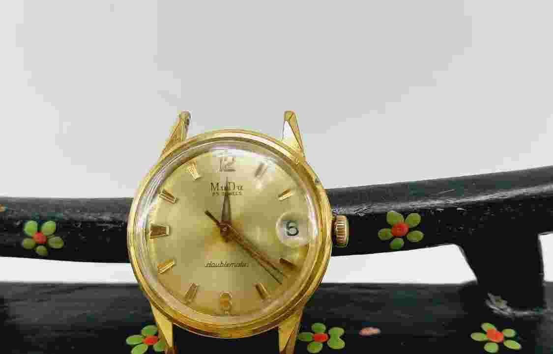 VINTAGE MuDu Mu Du 25 JEWELS DOUBLEMATIC MECHANICAL WRISTWATCH wrist watch