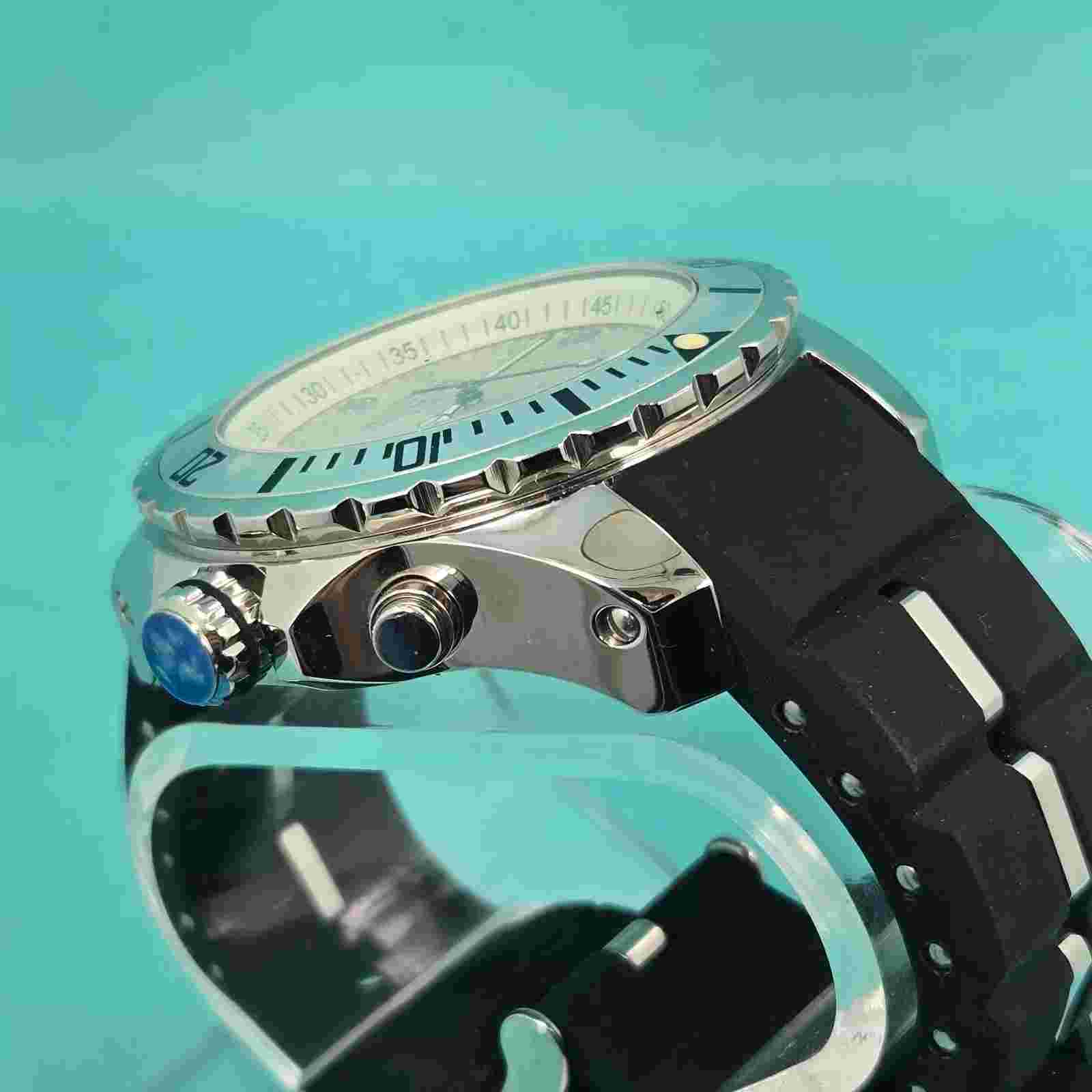 Brand New Sealed KYBOE! Giant Mariner 48mm Watch Silver Water Resistance Quartz