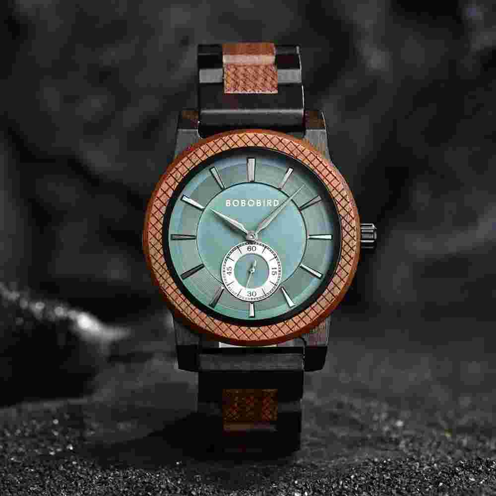 Luxury Stylish Wood Watches For Men Simplicity Wooden Watch With Box Wristwatch