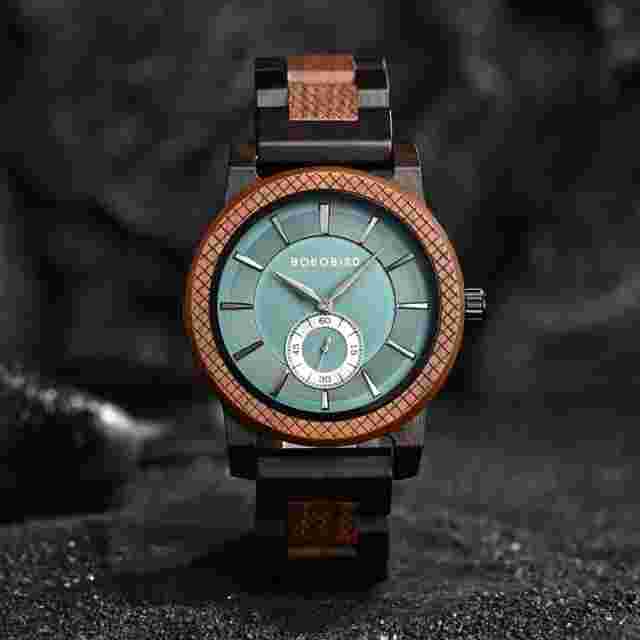 Luxury Stylish Wood Watches For Men Simplicity Wooden Watch With Box Wristwatch