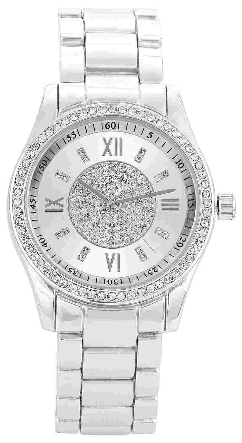 Silver Watch & Bracelet Set