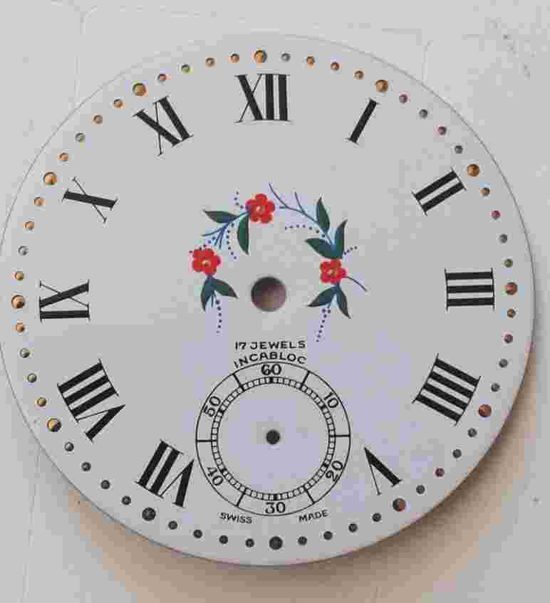 Arnex -Eaglestar pocket watch dial for UT- 6498 Movement  38.6 mm