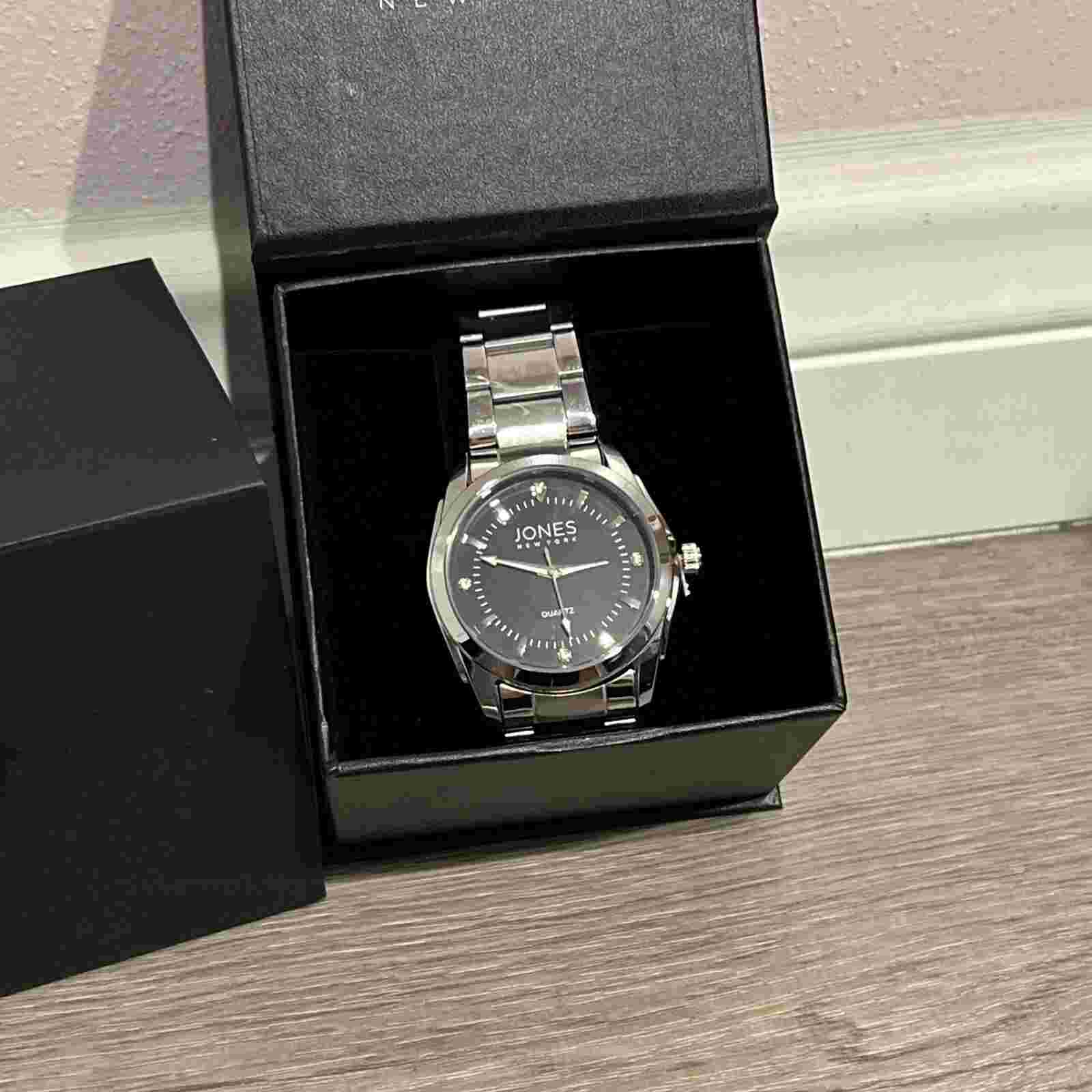 Jones New York Men's Alexander Watch Brand New With Tag & Gift Box Stainless