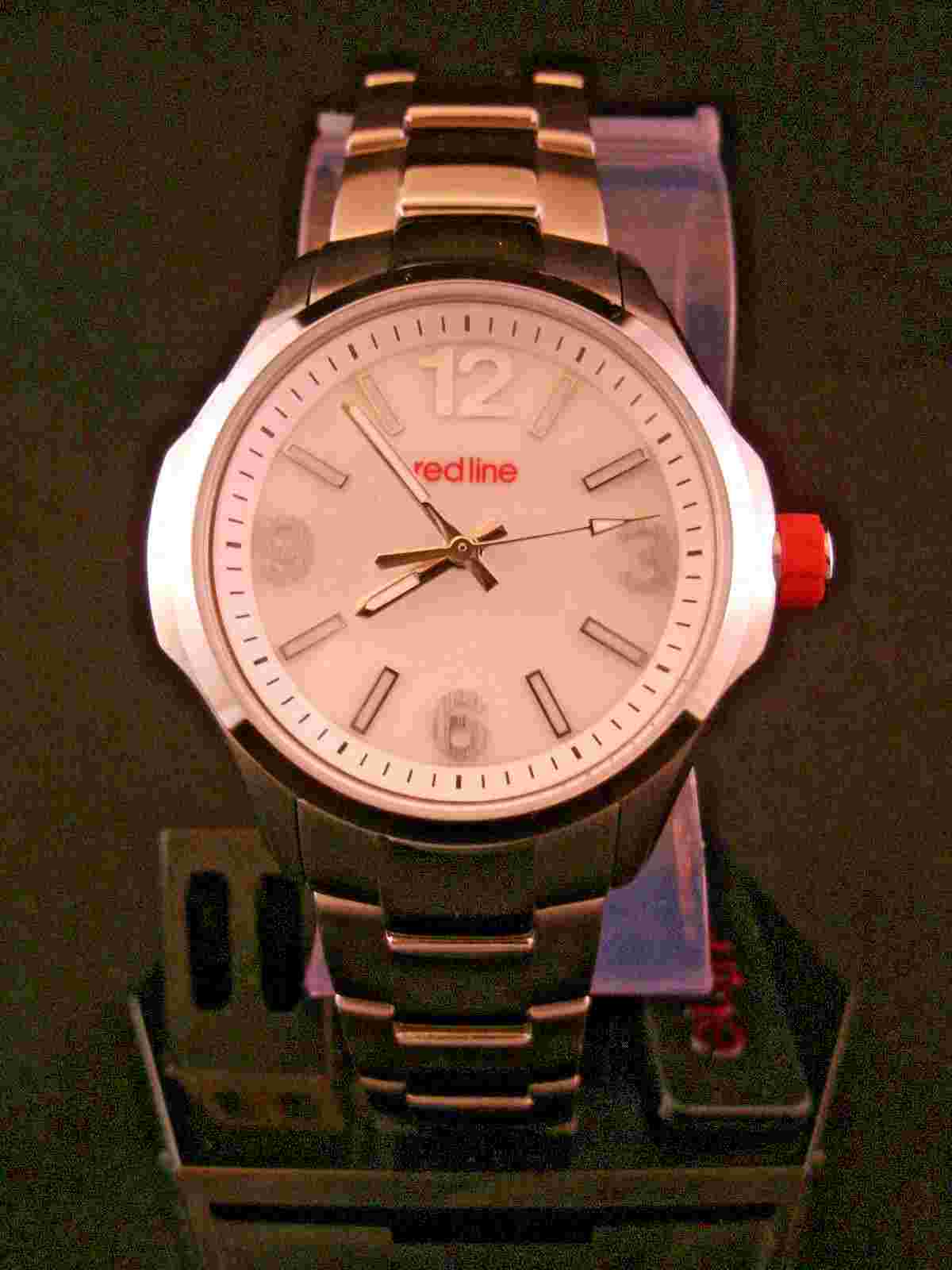 Red Line Starter RL-50005-22 MOP Stainless 36mm MOP Dial Bezel Quartz NEW