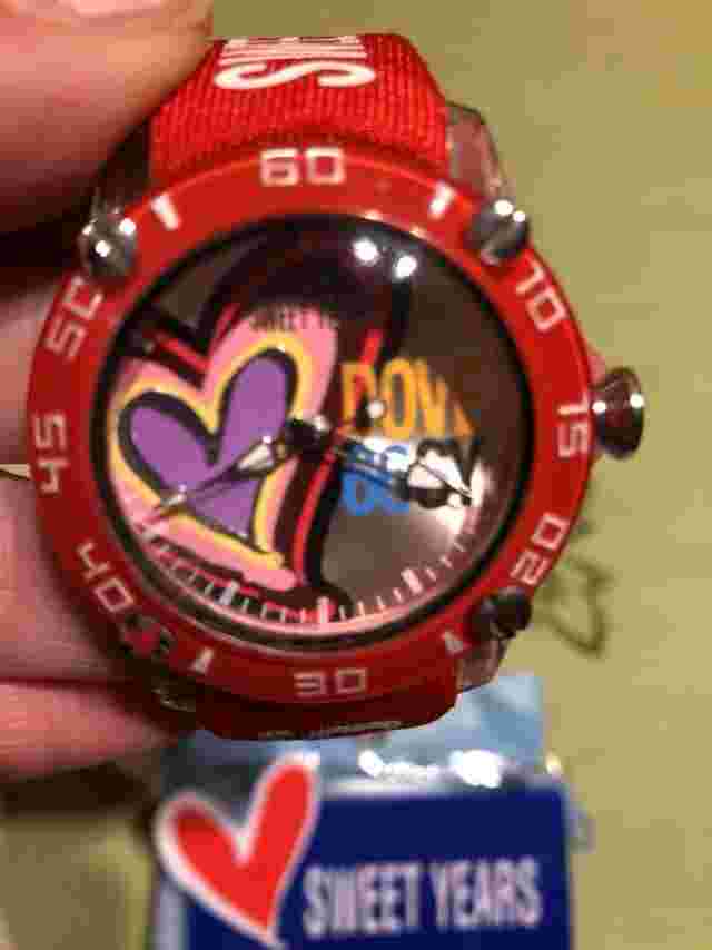 Sweet Years Girl Watch NIB Red Hearts Box