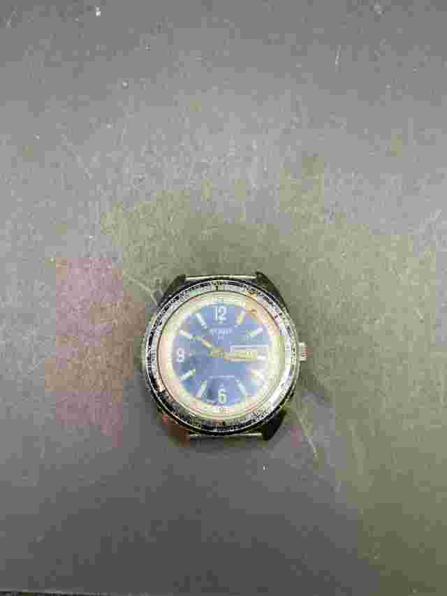 Le Gant QS GMT Self Winding Automatic Watch Men 40mm Day Date Blue Dial No Band