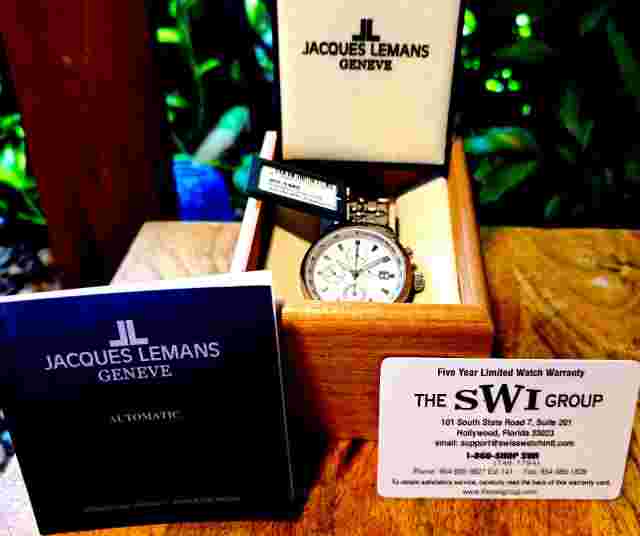 Jacques Lemans Geneve  Automatic Valjoux 7750 SWISS MD G148 9/10 MINT VERY RARE!