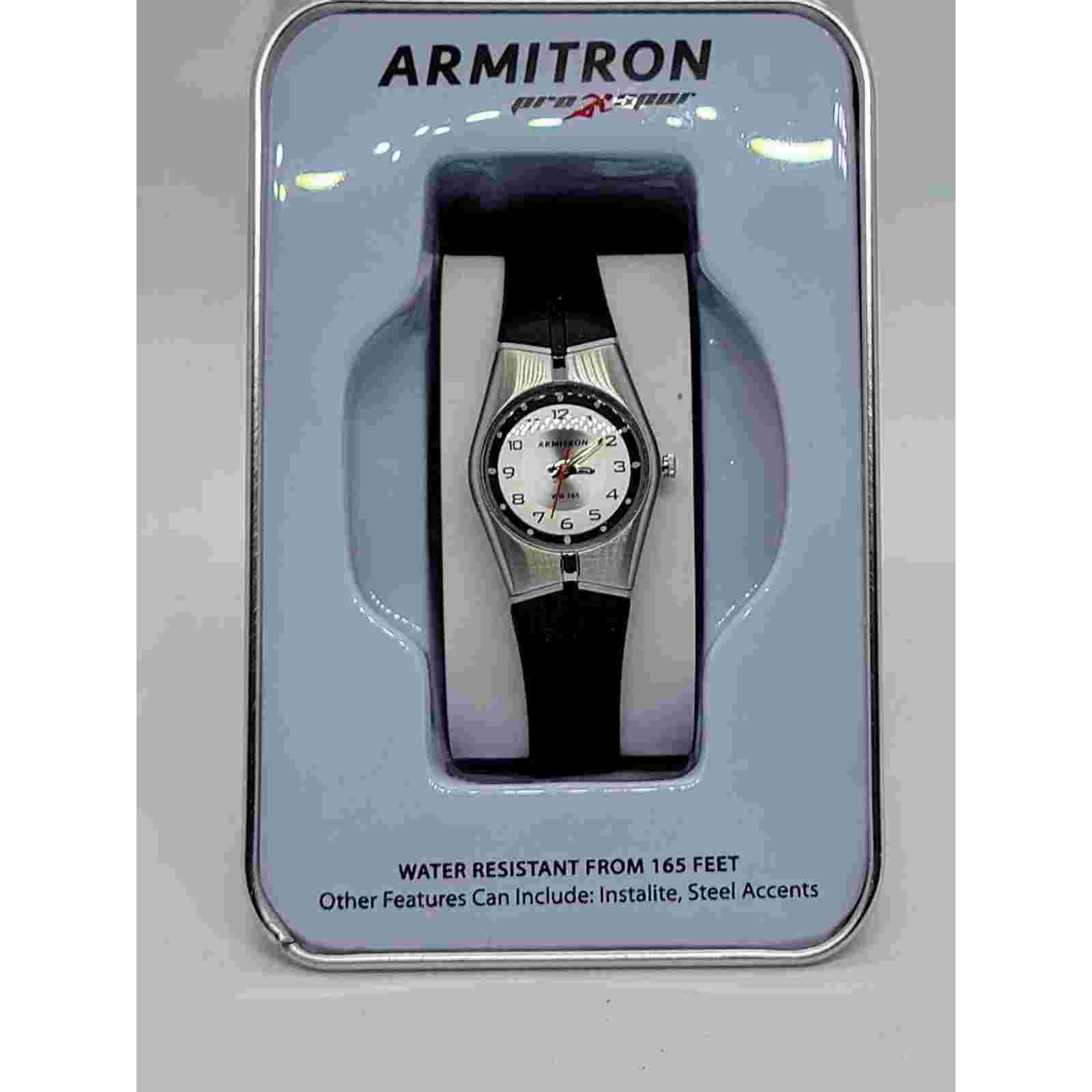 armitron pro sport watch Silver/black Water Resistant