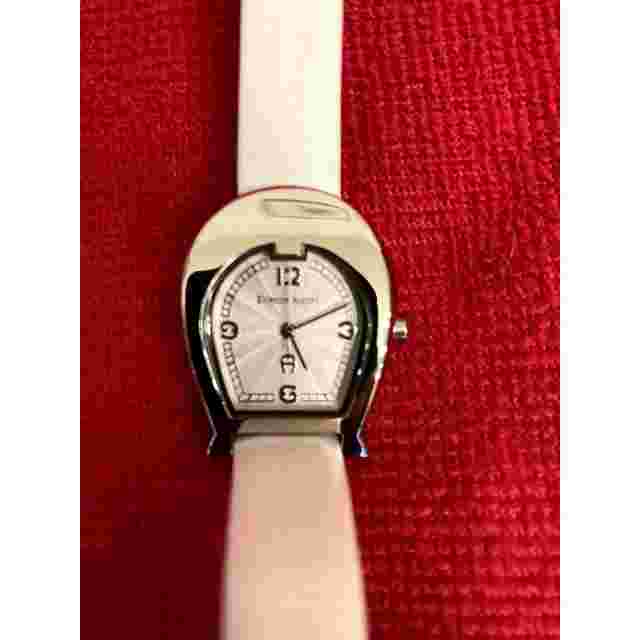 Etienne Aigner White Leather Banded Quartz Ladies Watch