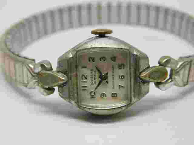 Vantage 21 Jewels Silver Tone Wind-up Analog Women's Watch Sz. 6"