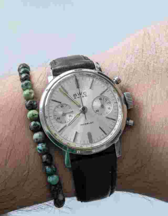 Vintage Men's BWC Chronograph in Excellent Condition