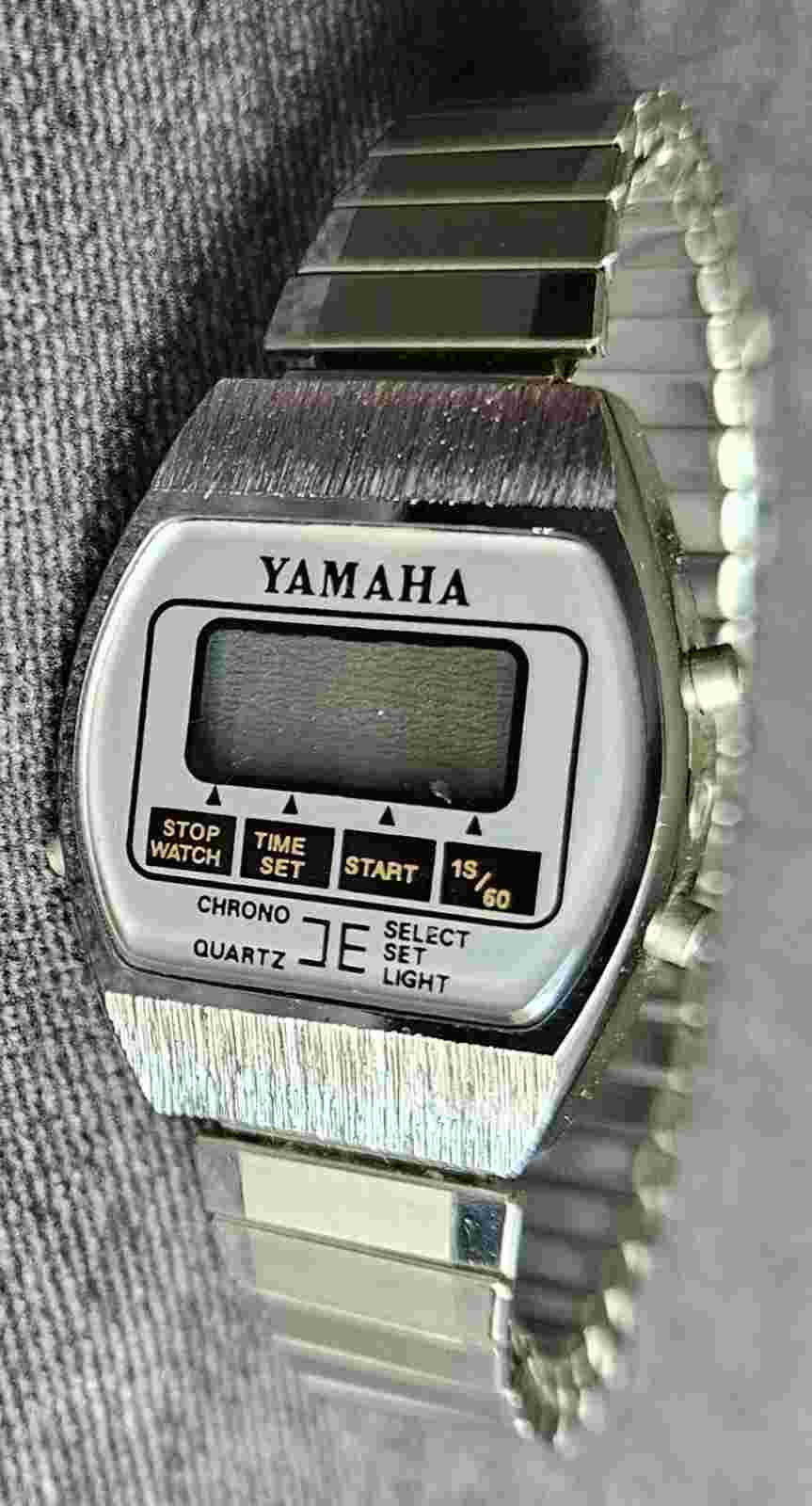 Yamaha LCD Digital Watch Vintage Needs Battery *As Is* Not Tested * Rare*
