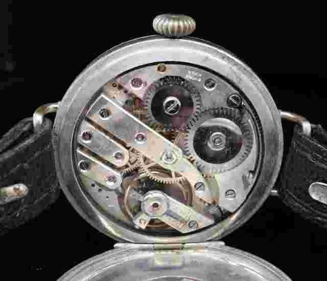 Antique Unbranded 35mm Trench WristWatch Working Swiss Made $1 NO RES