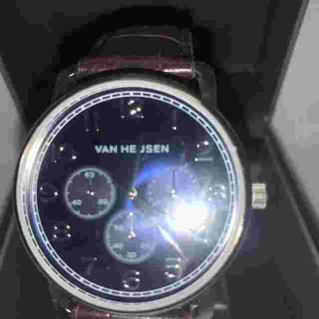 Van Heusen Quartz Watch with Decorative Sub-Dials