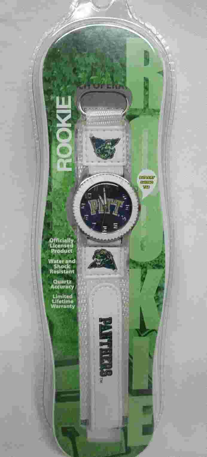 NIP JUNIORS PITTSBURGH PANTHERS WATCH NCAA FAN GAMETIME GIFT WHITE  BAND