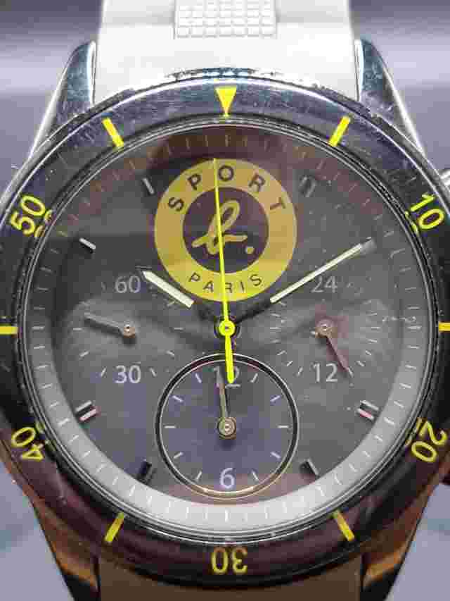 agnès b. Paris 'SPORT b.' 7T11-0BM0 by Seiko Chronograph Mens Quartz Watch 100M