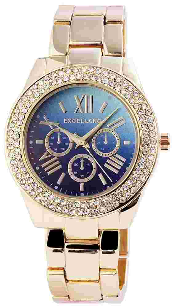 Excellanc Women's Quartz Watch Series 1803-034 Steel Bracelet with Folding Clasp