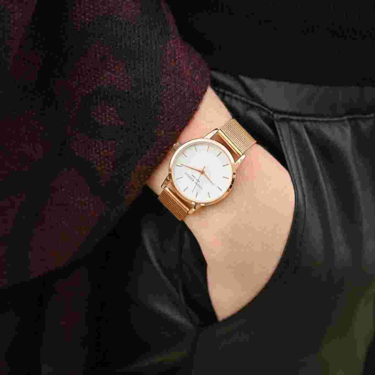 Eddie Borgo New York Soho Wrist Watch Rose Gold Plate Zoe Box of Style NIB $115
