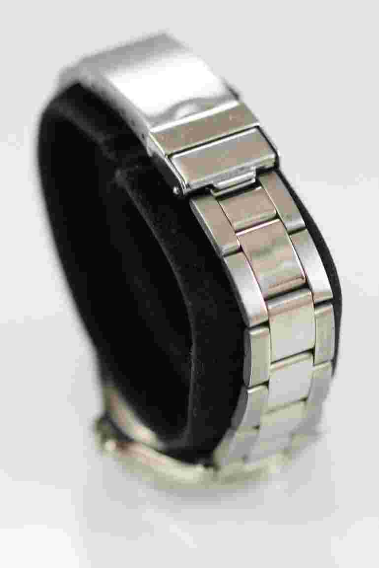 Route 66 Watch Women Stainless Steel Silver Water Resistant Battery Black Quartz