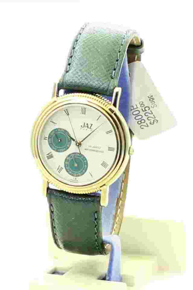 RARE VINTAGE JAZ PARIS 2800E N52T83 Quartz Watch 1990's Brand New NOS Boxed