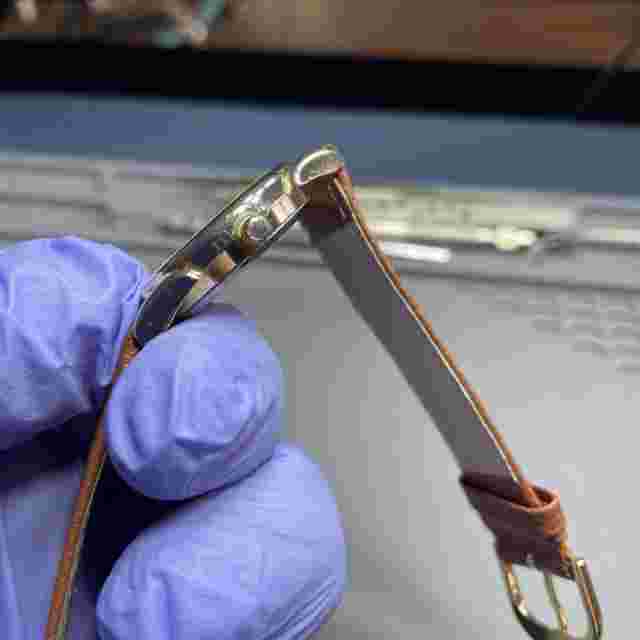 Affinity Quartz Watch Gold Tone Easy To Read, New Leather, 31mm