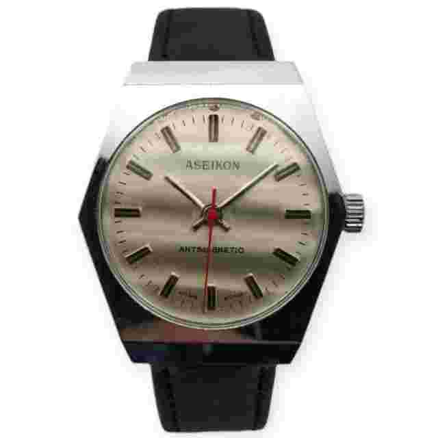Aseikon 35mm 1980s Mechanical Calibre Lebrocantheure Watch Vintage Watch