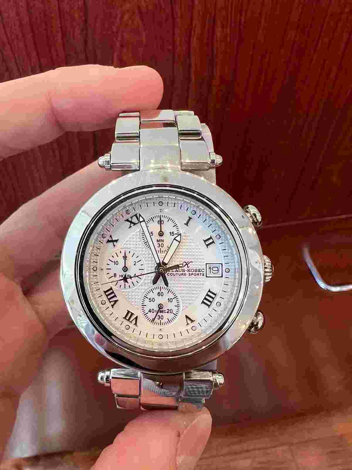 Klaus Kobec Mens Stainless ATM Quartz Water RESISTANT Wrist Watch