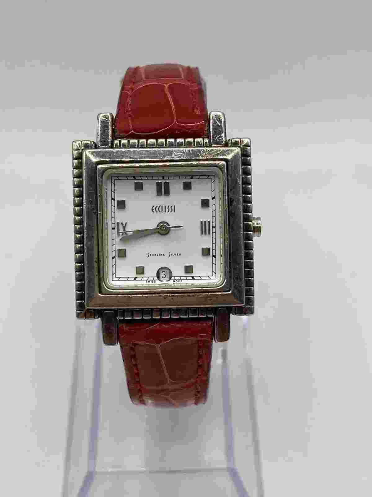 Ecclissi 14mm Dark Brown Leather Watch Strap 21890