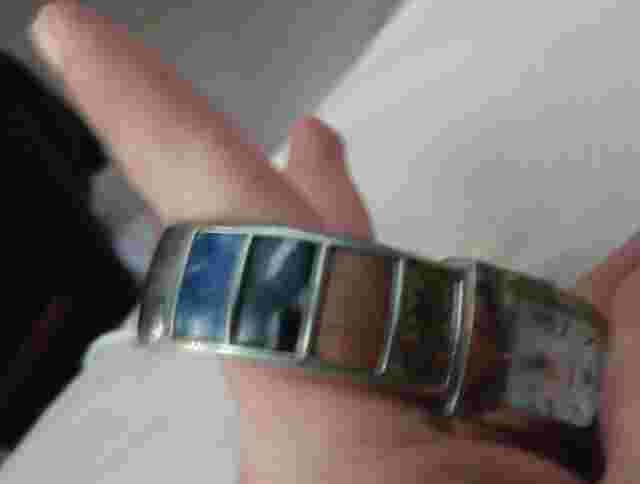 X10 Persona Japan Silver Mesh Cuff Ladies Quartz Stainless Watch Untested