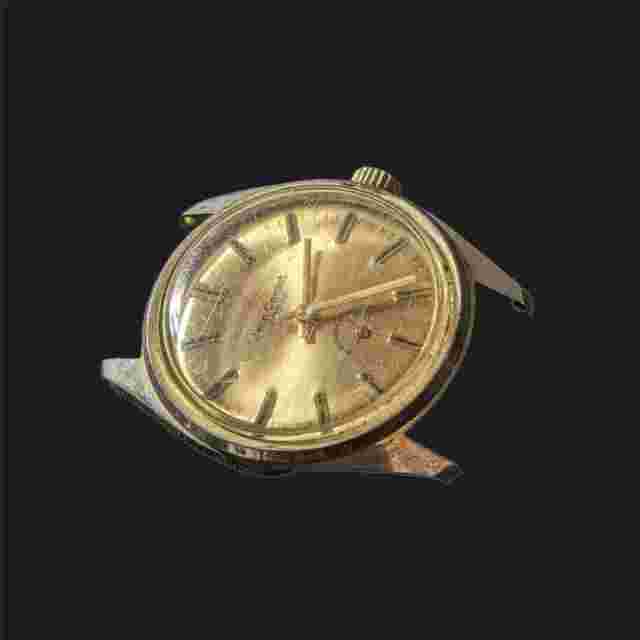 Jean Cardot 17 Jewels Gold Face Vintage Watch Men_s Classic Timepiece For Parts