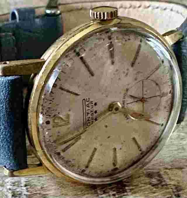 Vintage Rare Pontiac Nageur Sub Dial 32.50mm Swiss Made Men’s Watch