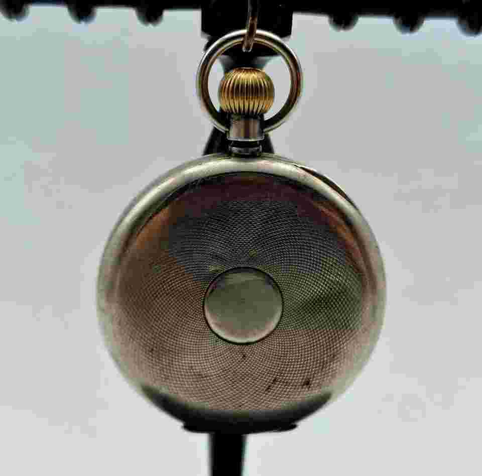 ANTIQUE SOLID SILVER J.W.BENSON LONDON POCKET WATCH 49 MM. / T032