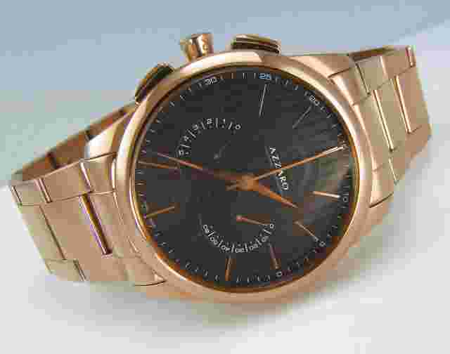 AZZARO Men's AZ2060.53HM.000 Legend CHRONO Rose Gold-Tone SWISS Retrograde WATCH