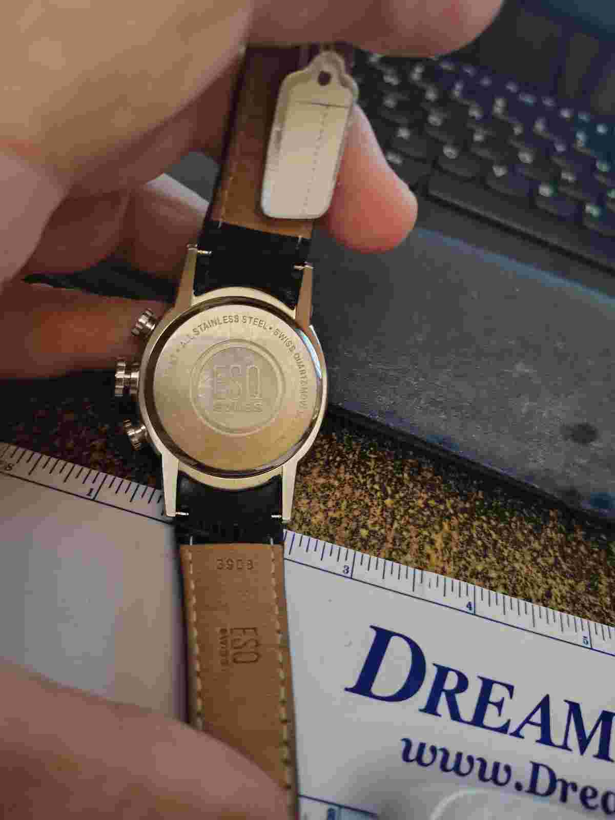 Men's ESQ SWISS by Movado # E5290 Black Chronograph Quartz Watch