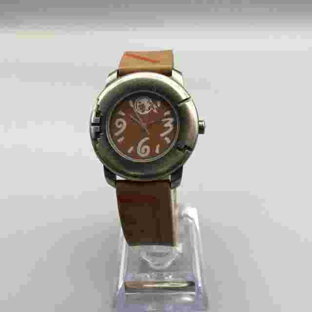 Vintage Cherokee Watch Women 32mm Silver Tone Brown Dial Southwest New Battery