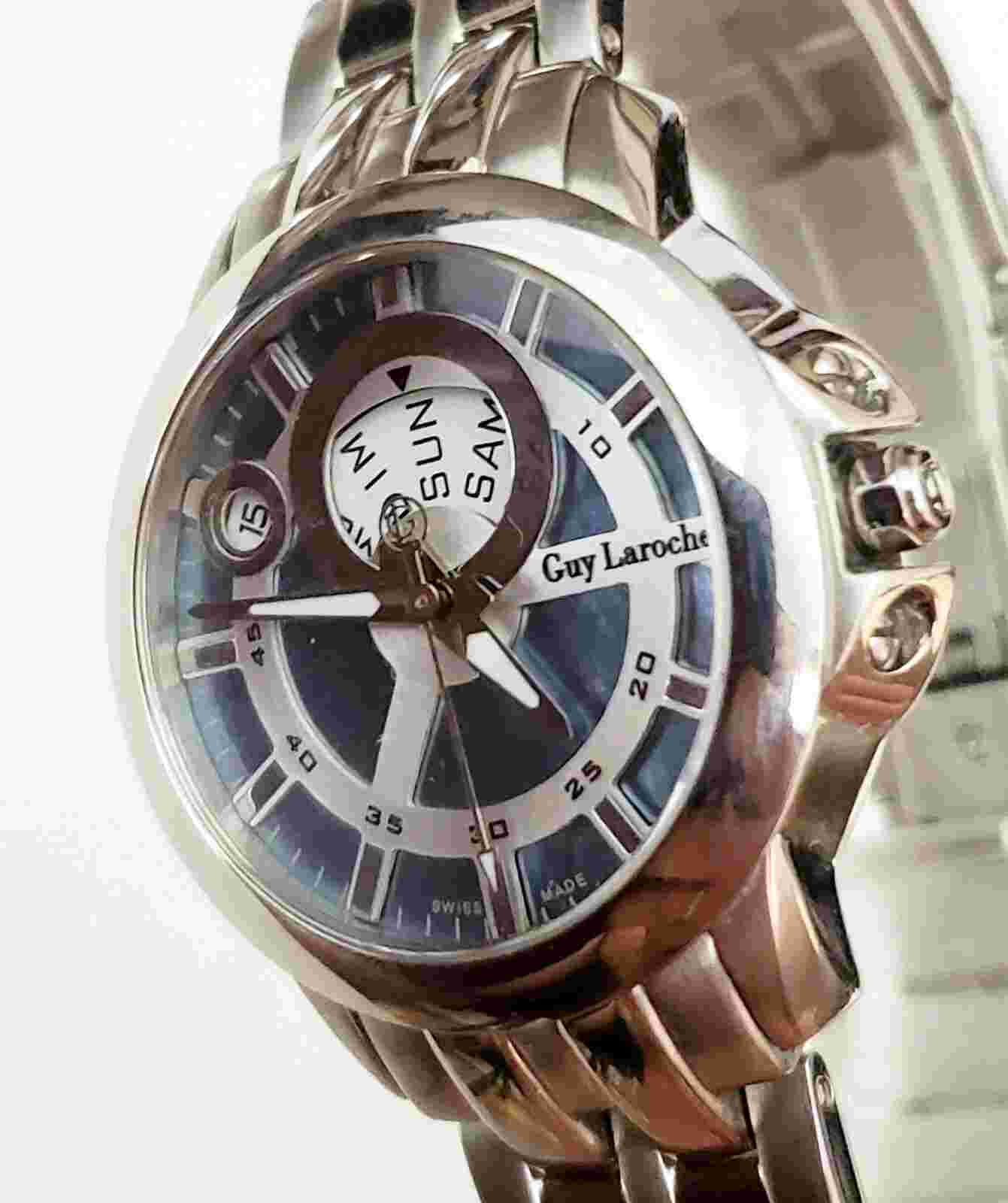 RARE,UNIQUE Women's Watch GUY LAROCHE A6044-03. Mother Of Pearl Dial