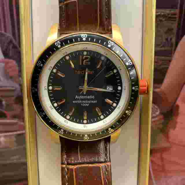 Red Line Men’s Automatic Japan Movement Mineral Crystal Leather 316L